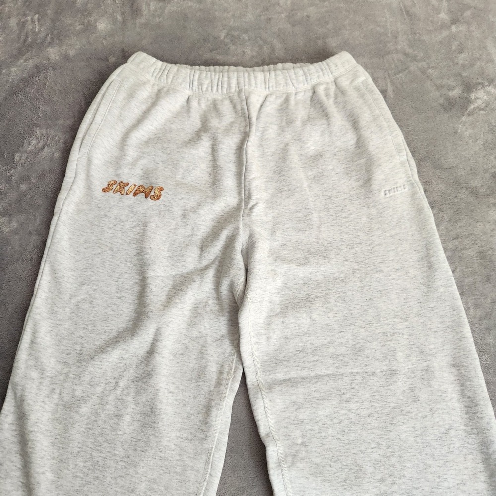 New SKIMS Limited Edition Bagel Sweatpants NYC Store Exclusive L Cotton Fleece